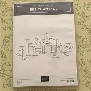 Stampin' Up! Bee Thankful Clear-Mount Stamp Set